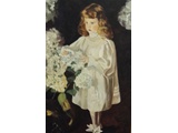 Item 18 Copy of  John Singer Sargent Painting, 35 by 65, oil on canvas, 1982