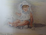 Item 36 Beach Baby, 12 by 16, colored pencil, 1994
