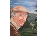 Item 6 Ken at Pebble Beach,15 by 19, oil on canvas, 1978