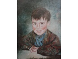 Item 86 Lil's Grandson, 16 by 20, oil, 1990