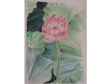 Item 96 Flower II, 12 by 15, Watercolor, 1989